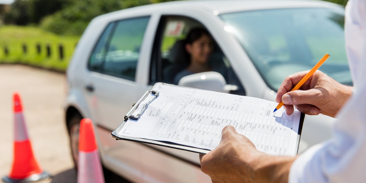 Student passing test after taking SAFA's driving course